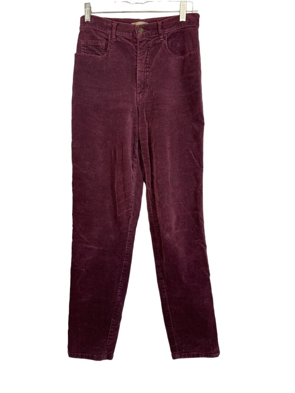 The Territory Ahead Womens Corduroy Pants Wine Size 4 Stretch Straight Leg